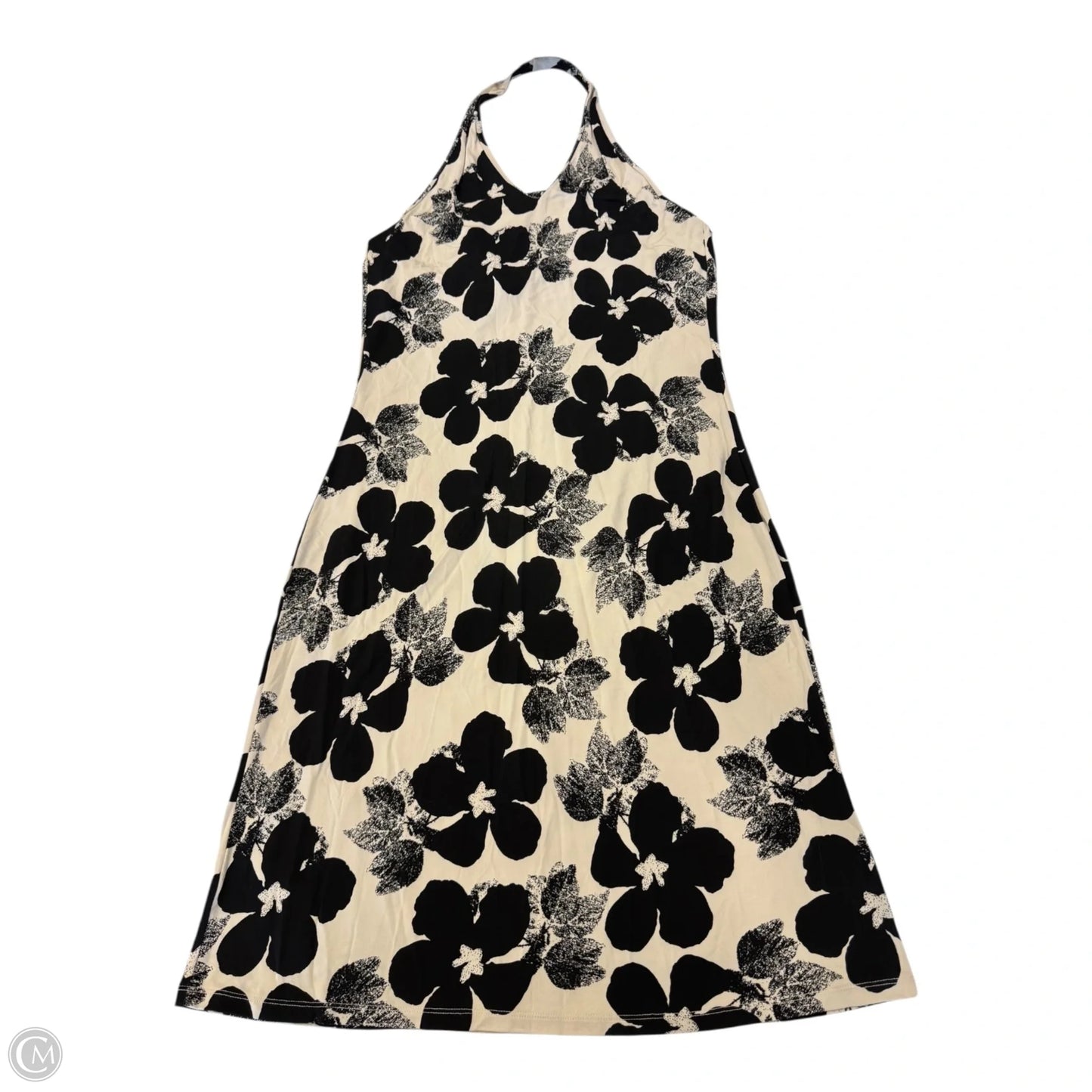 Dress Casual Maxi By Banana Republic In Black & Tan, Size: Xl