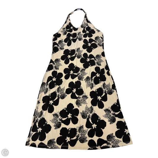 Dress Casual Maxi By Banana Republic In Black & Tan, Size: Xl