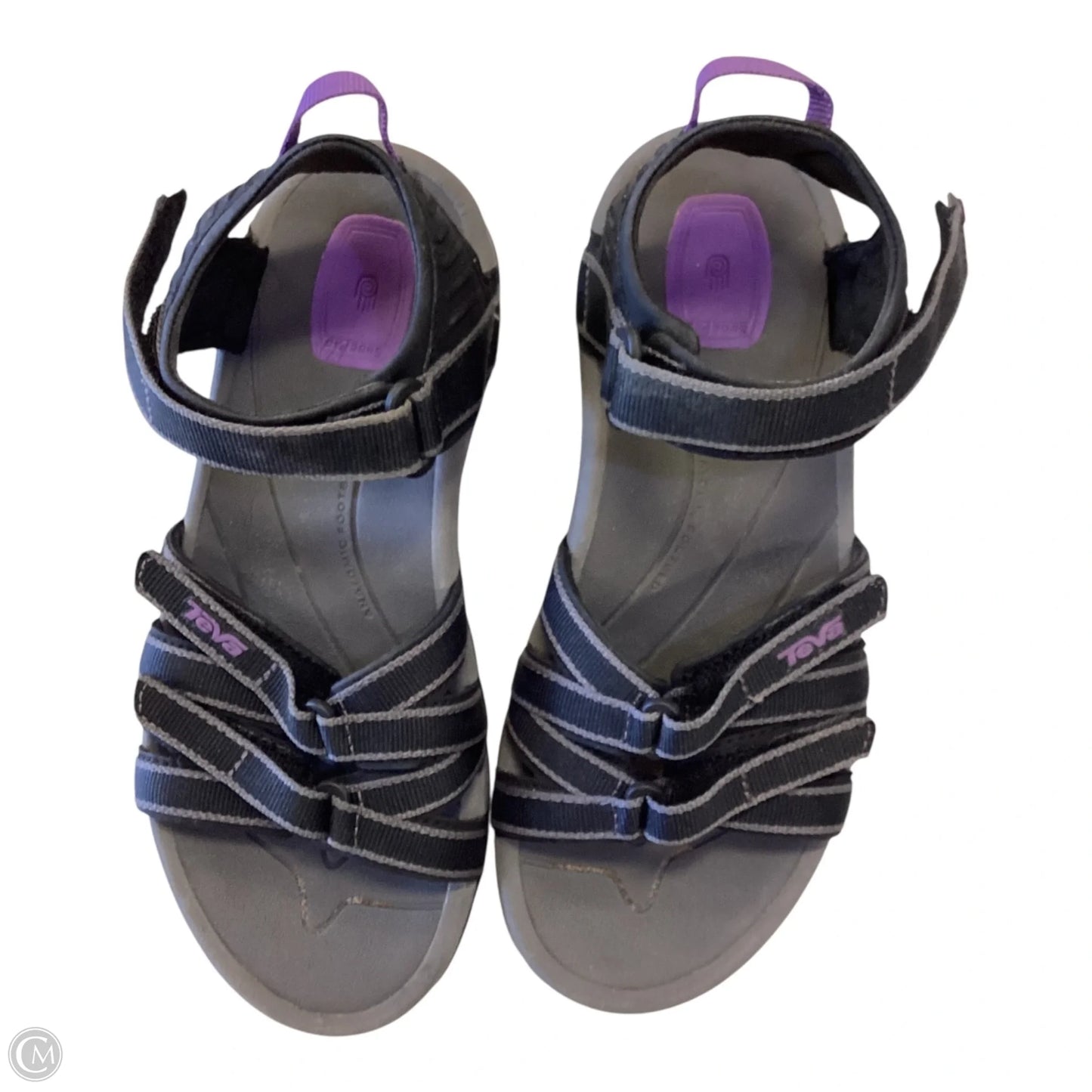 Sandals Flats By Teva In Black, Size: 5.5
