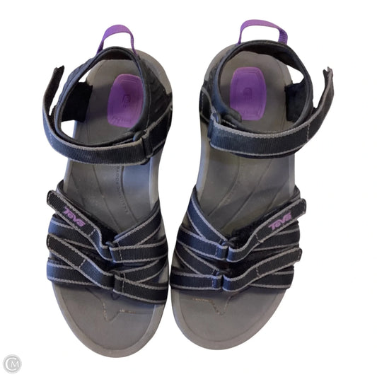 Sandals Flats By Teva In Black, Size: 5.5