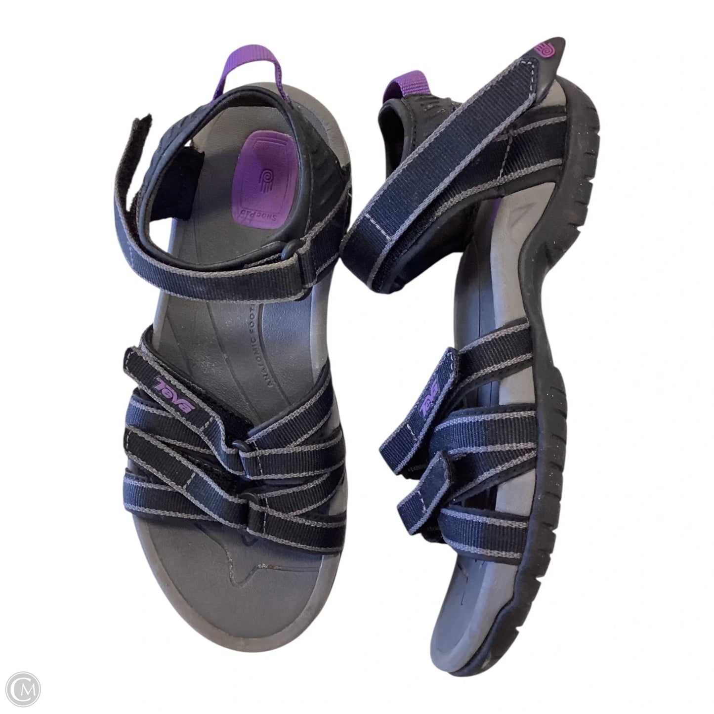 Sandals Flats By Teva In Black, Size: 5.5