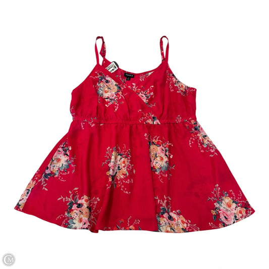 Blouse Sleeveless By Torrid In Floral Print, Size: 1x