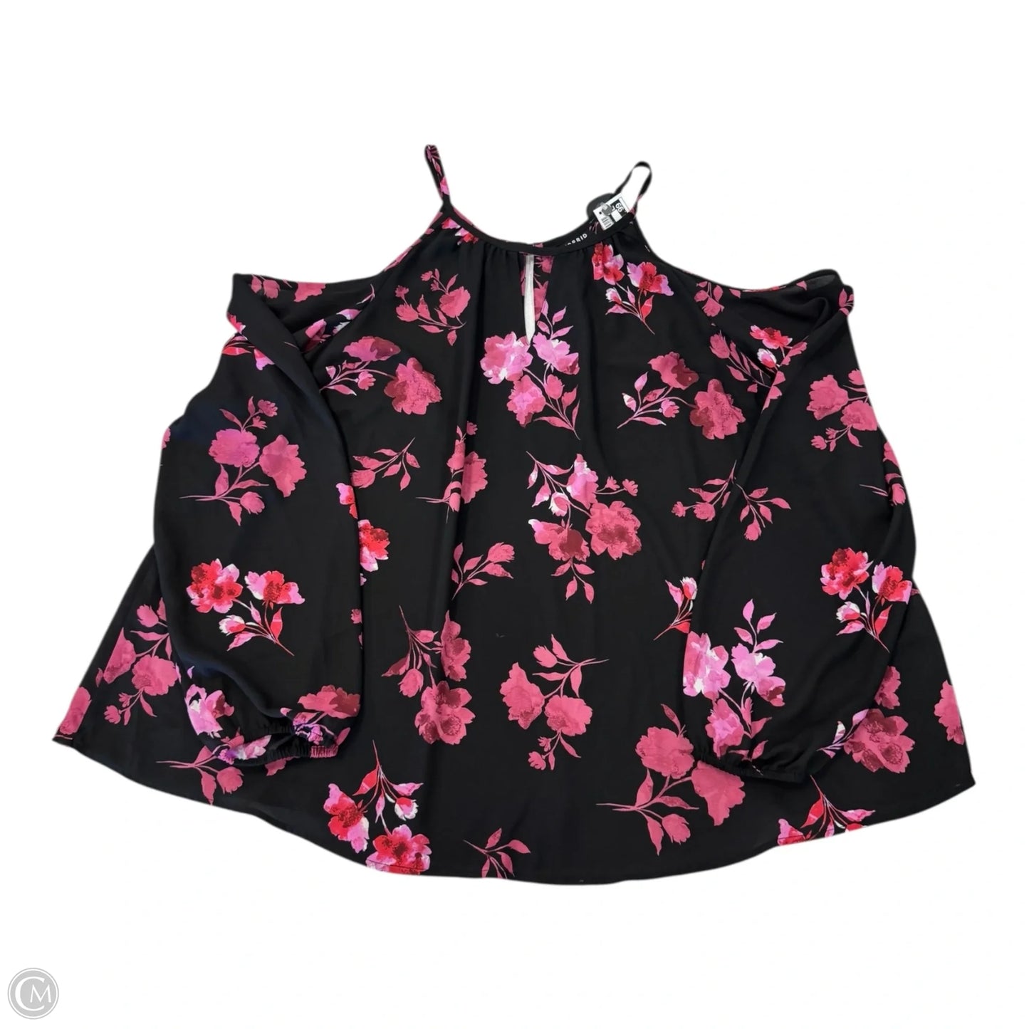 Blouse Long Sleeve By Torrid In Floral Print, Size: 1x