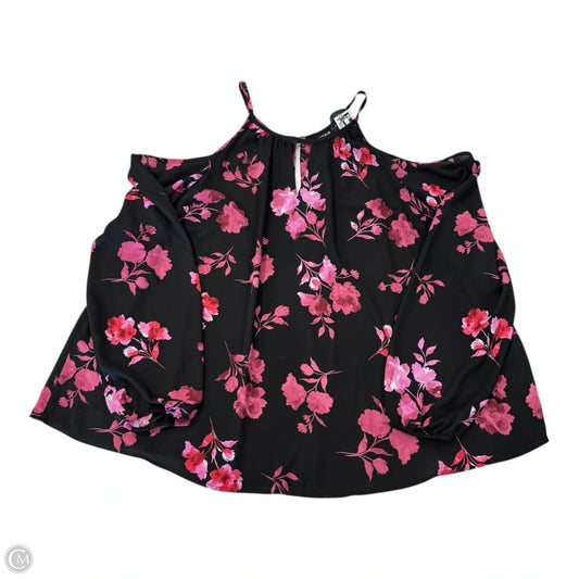 Blouse Long Sleeve By Torrid In Floral Print, Size: 1x