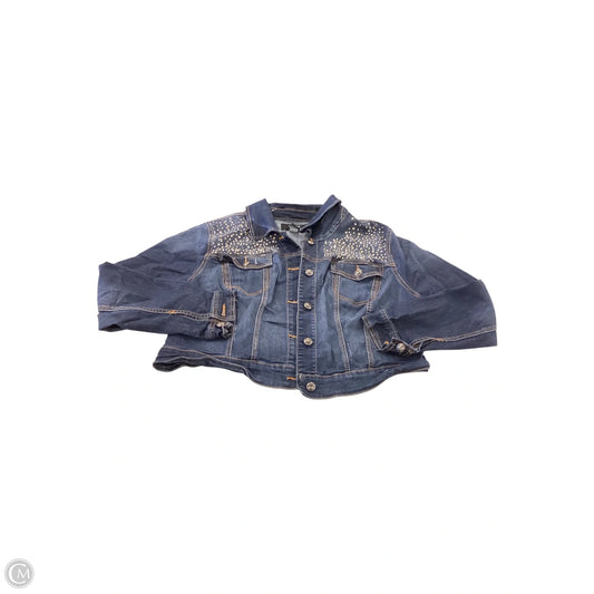 Jacket Denim By Torrid In Blue, Size: 2x