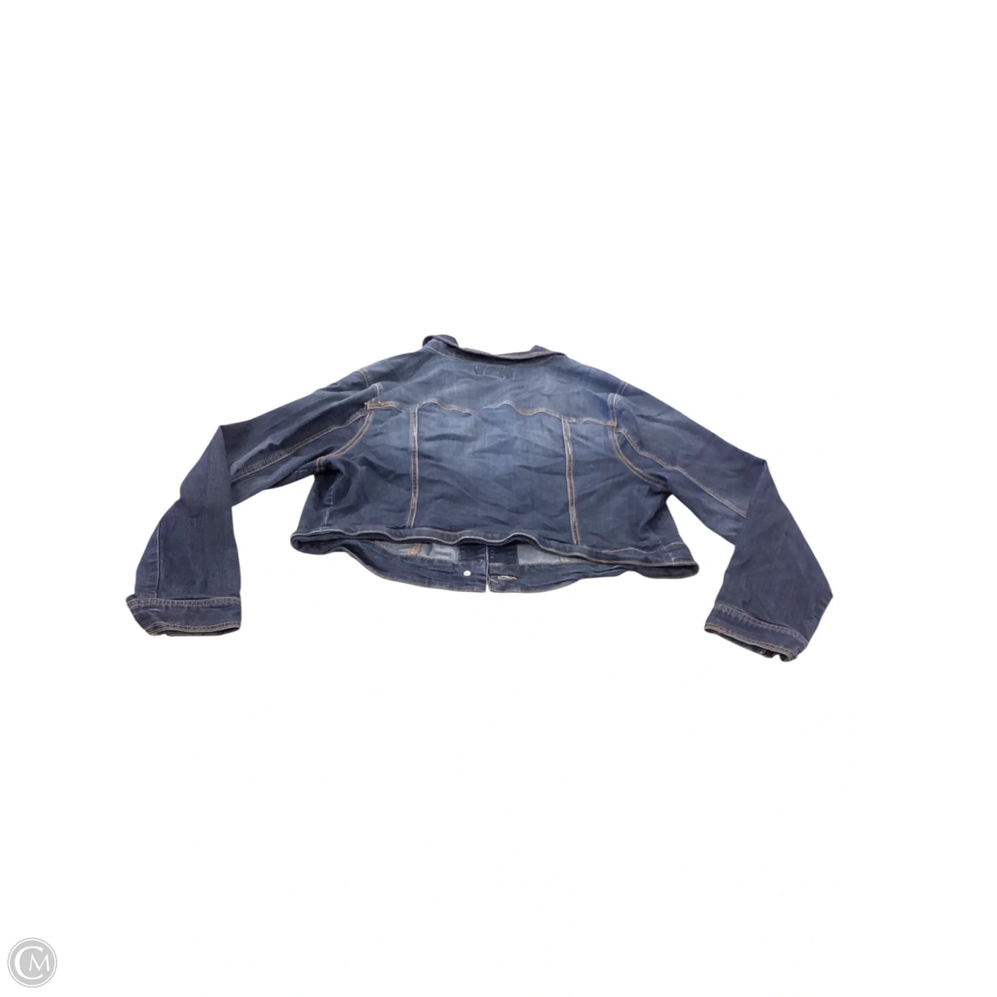 Jacket Denim By Torrid In Blue, Size: 2x