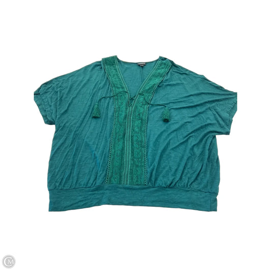Top 3/4 Sleeve By Torrid In Green, Size: L