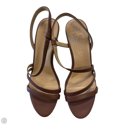 Sandals Heels Stiletto By Naturalizer In Brown, Size: 11