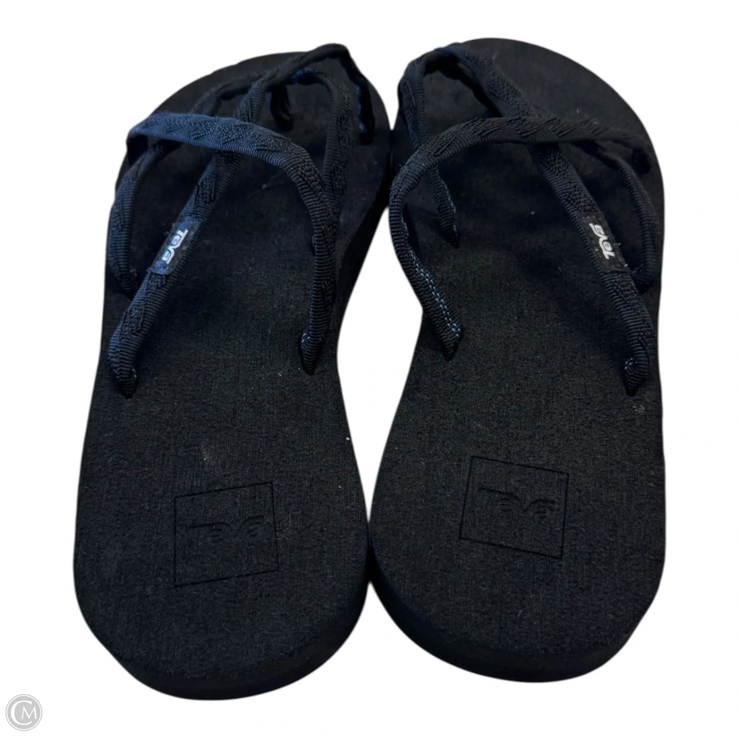 Sandals Flip Flops By Teva In Black, Size: 11