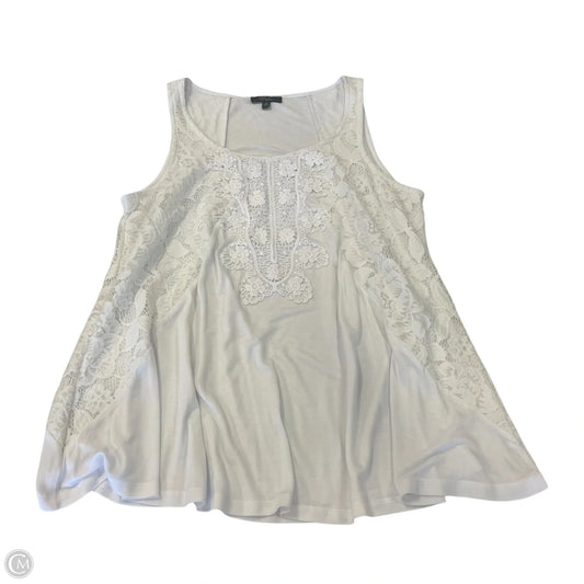 Top Sleeveless By Cupio In White, Size: M