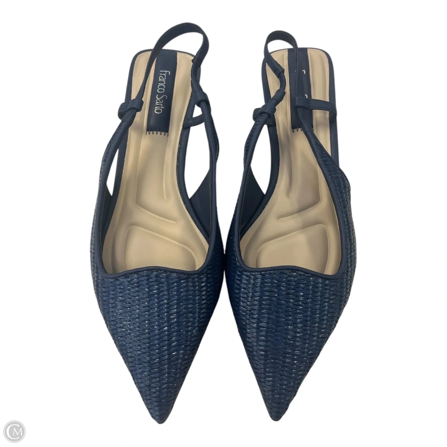 Sandals Heels Kitten By Franco Sarto In Blue, Size: 7.5