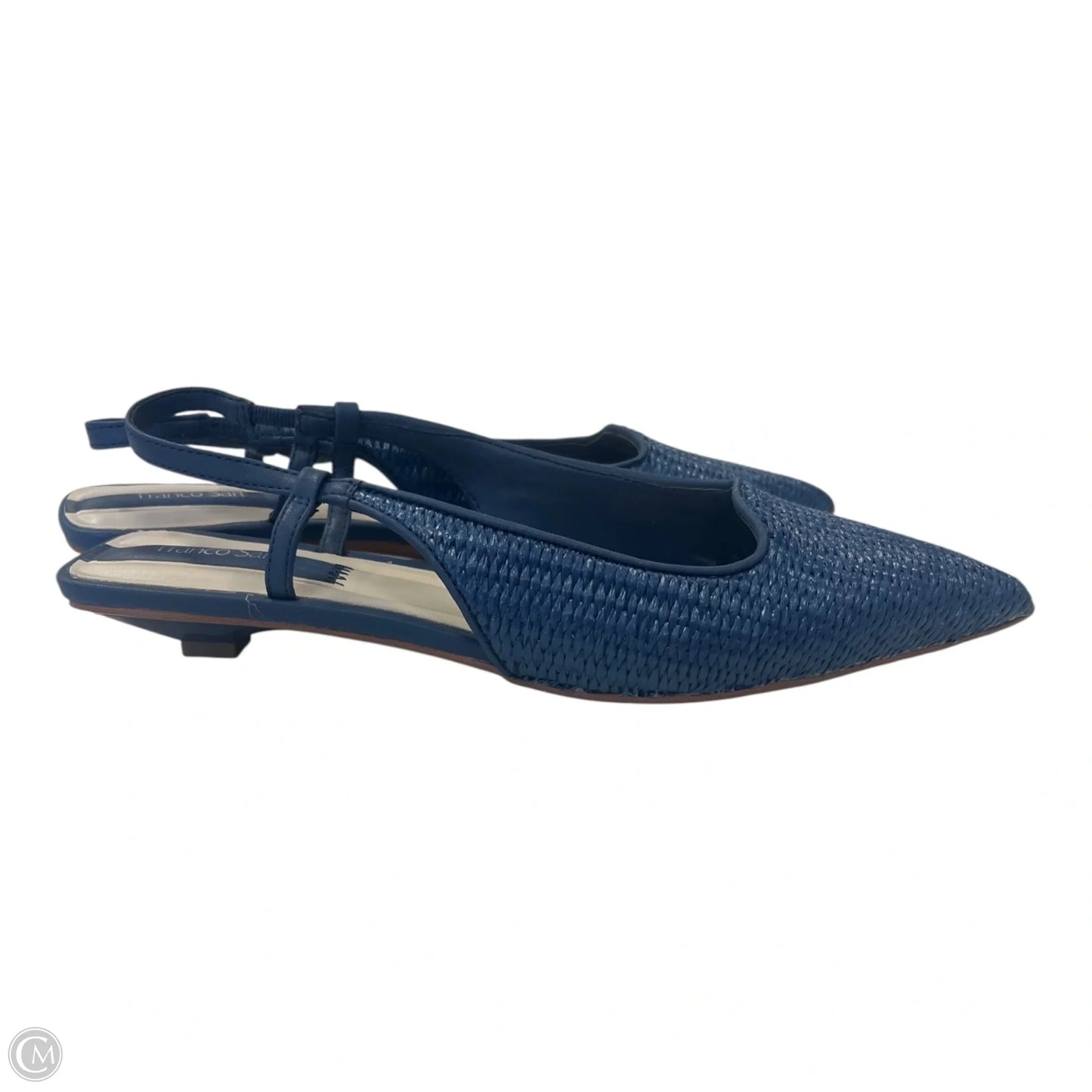Sandals Heels Kitten By Franco Sarto In Blue, Size: 7.5