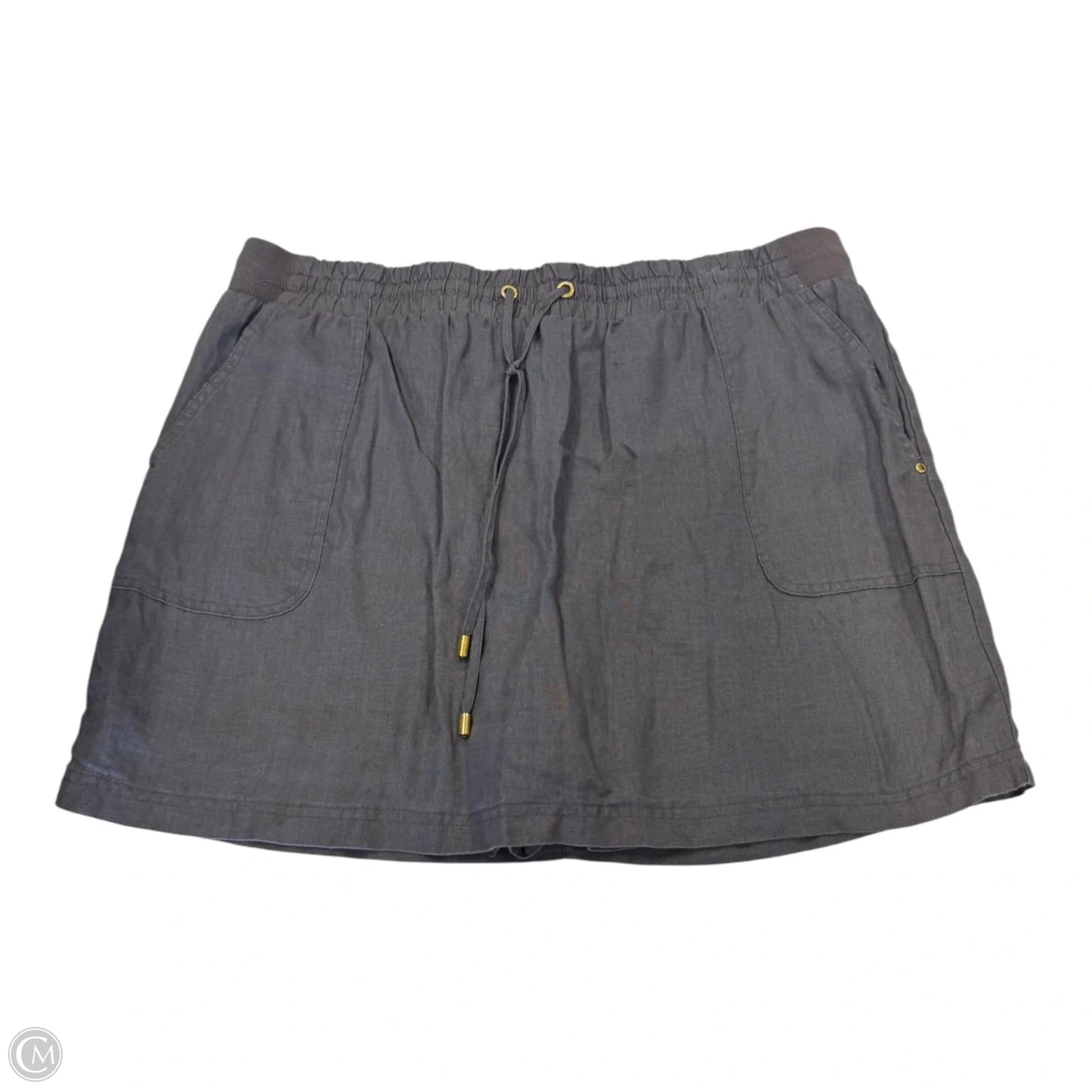 Skort By Ellen Tracy In Grey, Size: Xl
