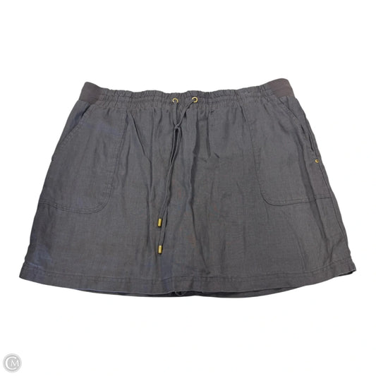 Skort By Ellen Tracy In Grey, Size: Xl