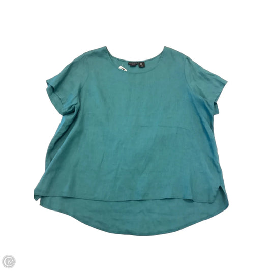 Top Short Sleeve By Tahari In Green, Size: 1x