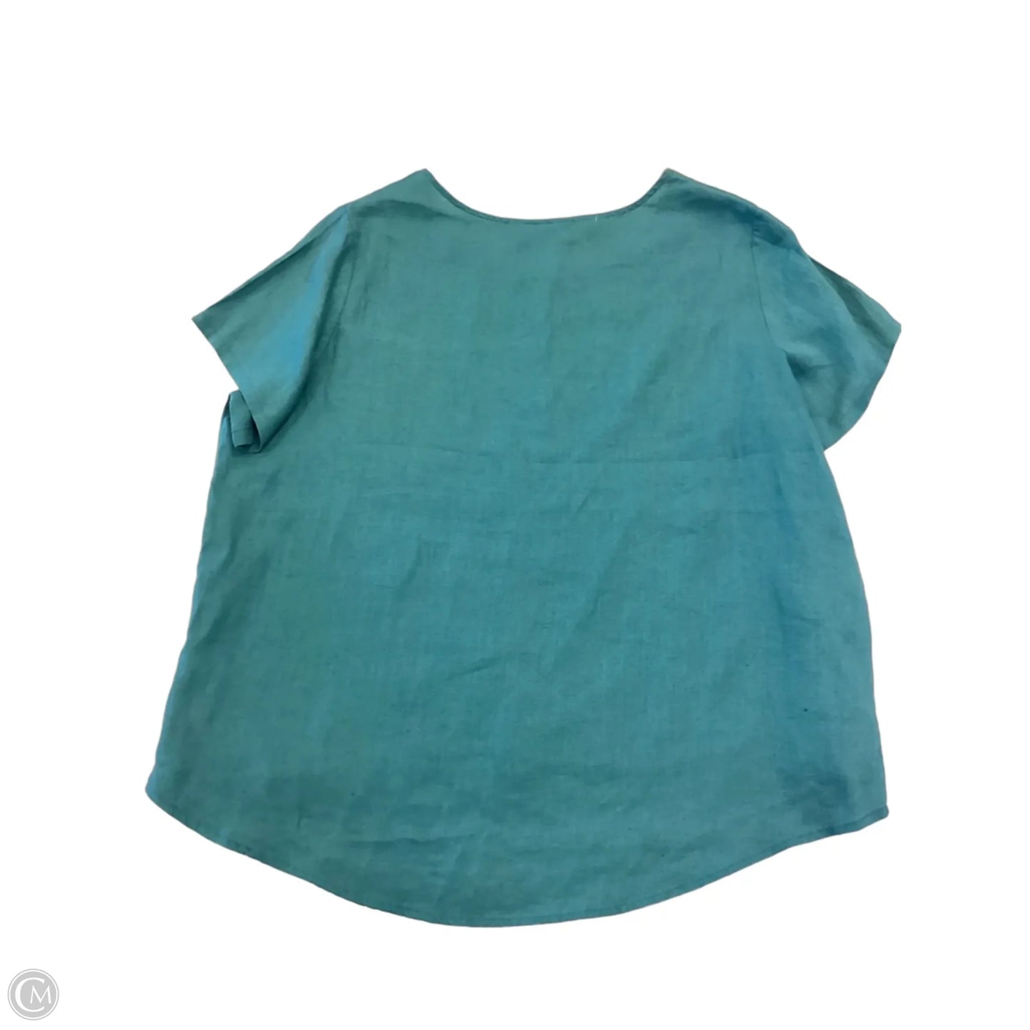 Top Short Sleeve By Tahari In Green, Size: 1x