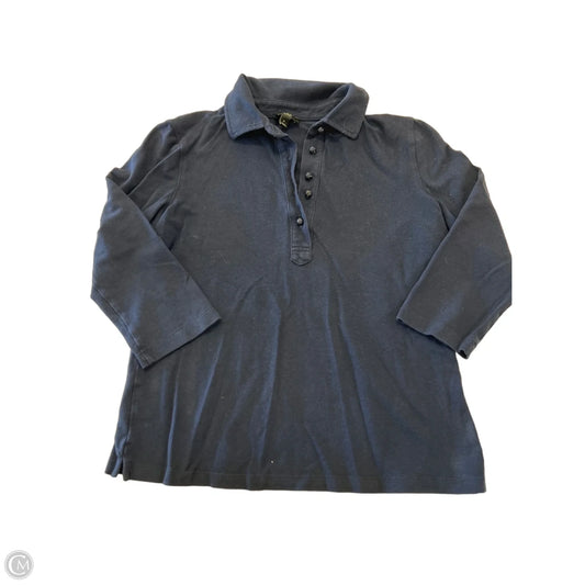 Top 3/4 Sleeve By Talbots In Navy, Size: Sp