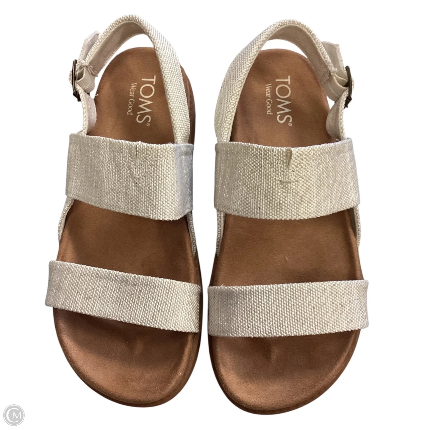 Sandals Flats By Toms In Cream, Size: 7.5