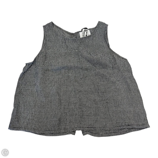 Top Sleeveless By C And C In Black & White, Size: Xl