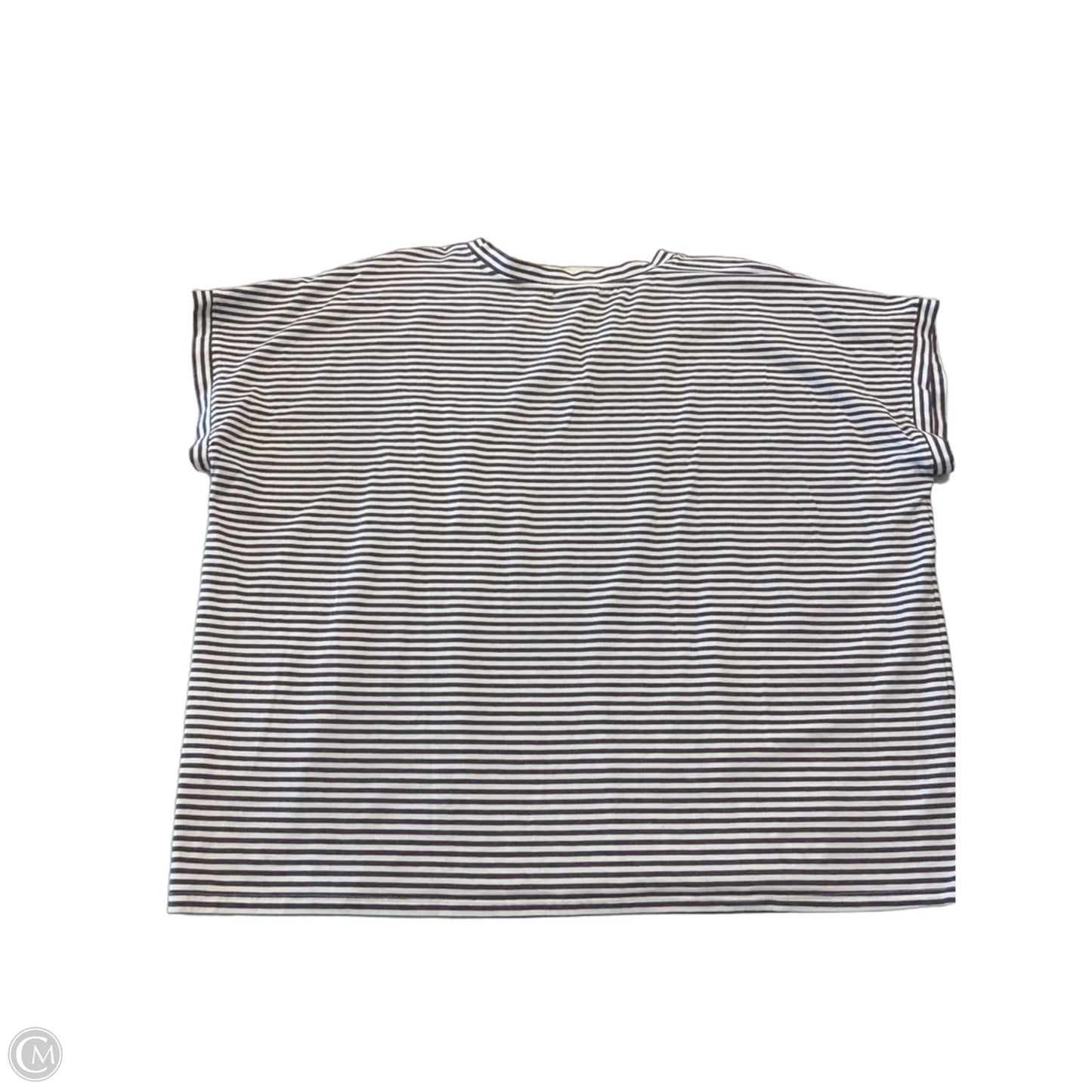 Top Short Sleeve By J. Jill In Striped Pattern, Size: L