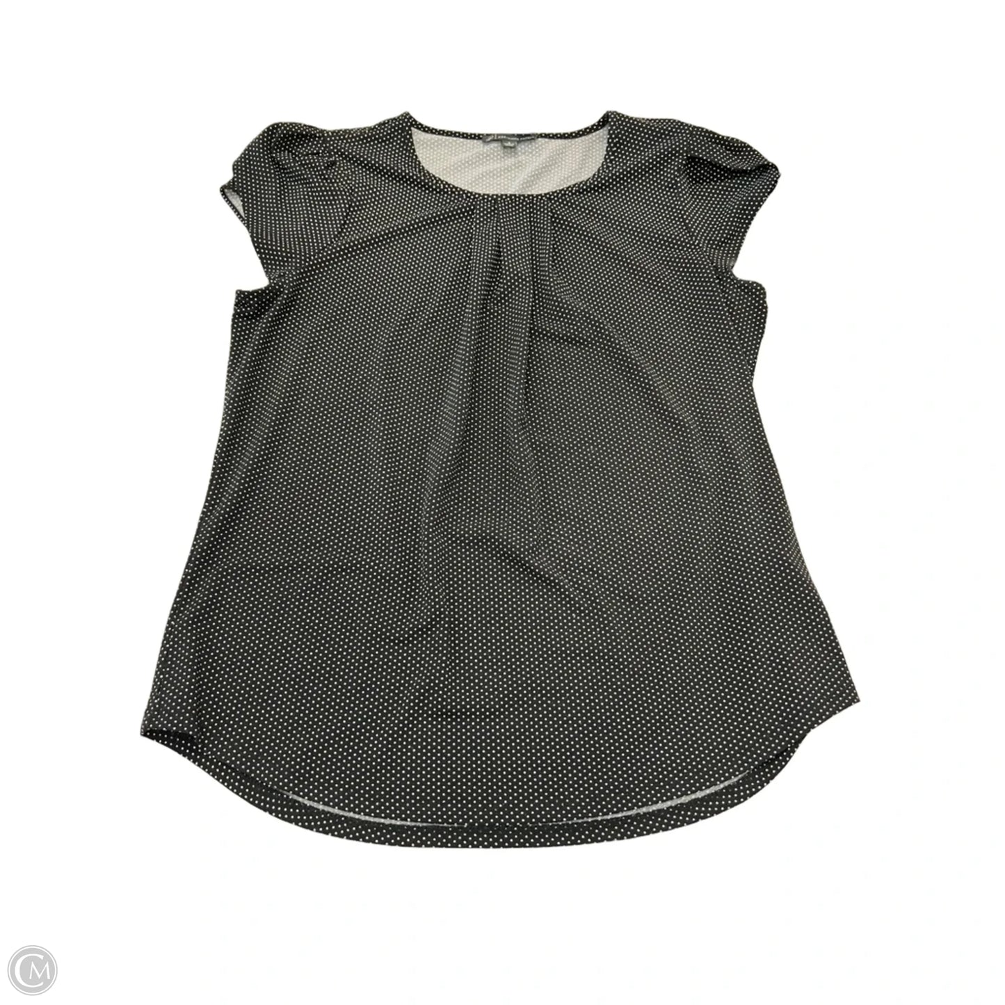 Top Short Sleeve By Adrianna Papell In Polkadot Pattern, Size: S