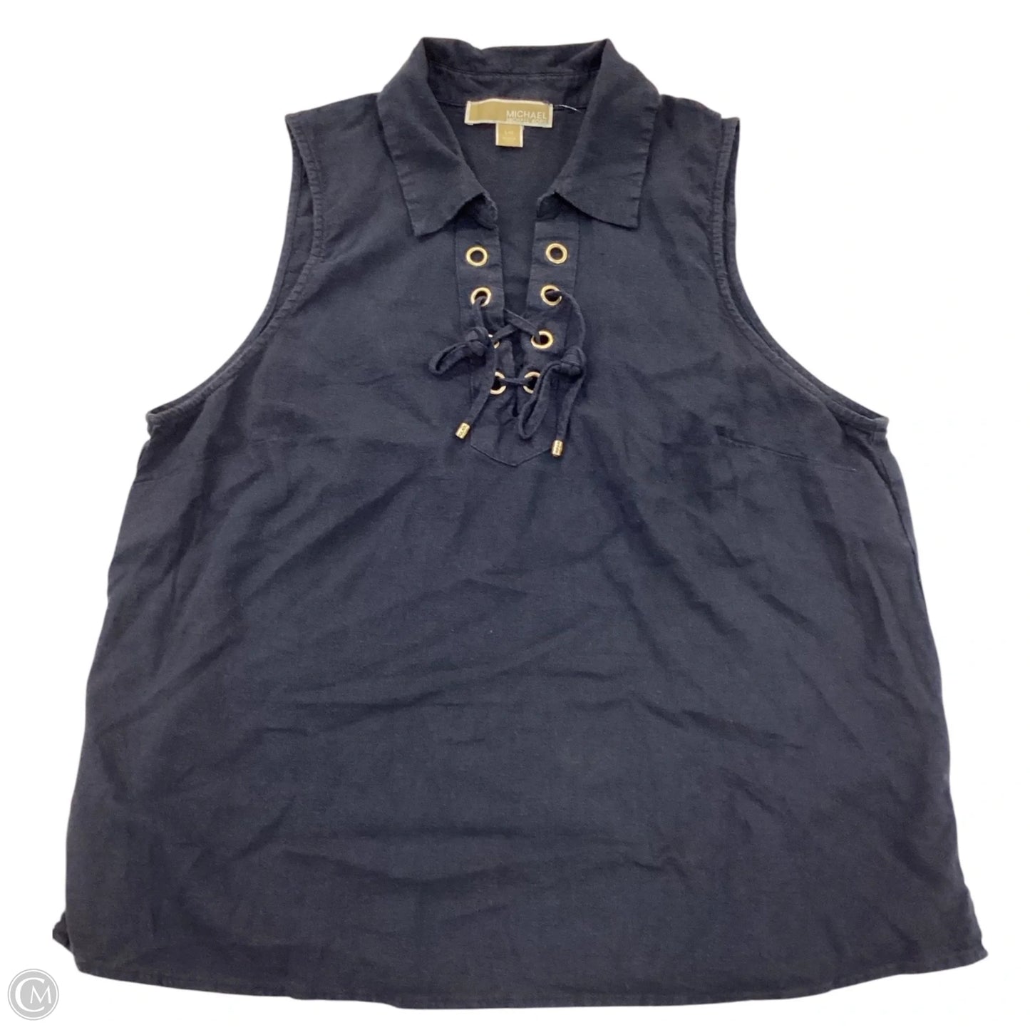 Top Sleeveless By Michael By Michael Kors In Navy, Size: L
