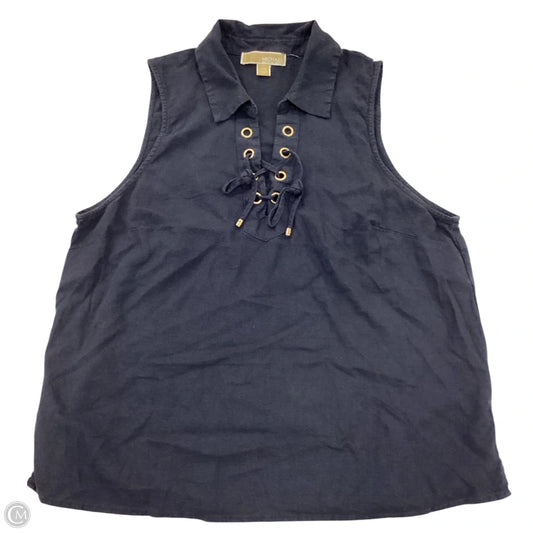 Top Sleeveless By Michael By Michael Kors In Navy, Size: L